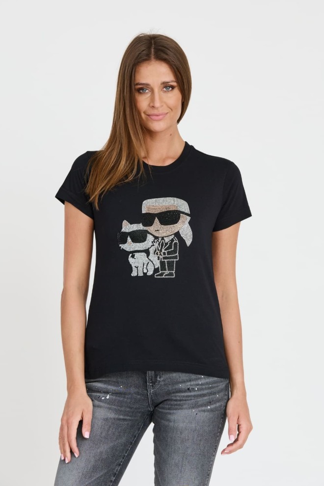 KARL LAGERFELD Black Iconic 2.0 t-shirt