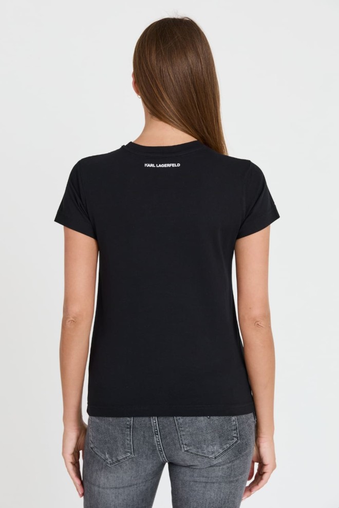 KARL LAGERFELD Black Iconic 2.0 t-shirt