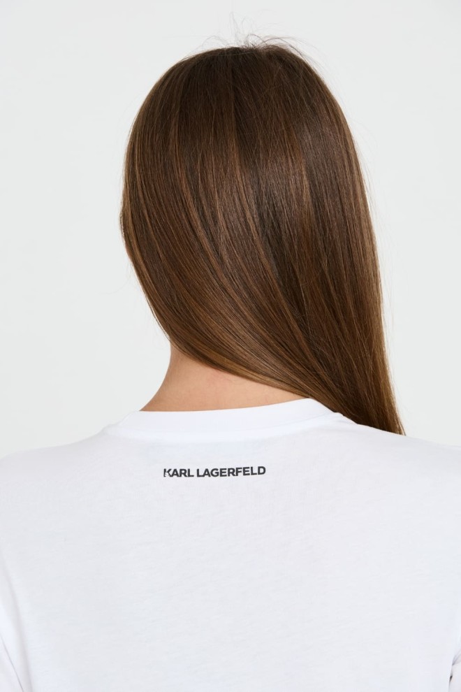 KARL LAGERFELD White Iconic 2.0 t-shirt