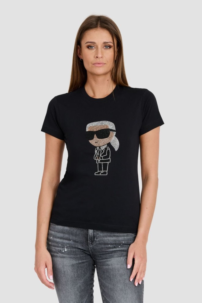 KARL LAGERFELD Black Iconic 2.0 t-shirt