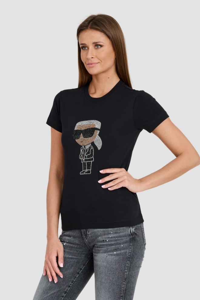 KARL LAGERFELD Black Iconic 2.0 t-shirt