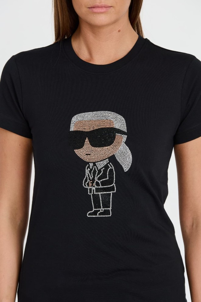 KARL LAGERFELD Black Iconic 2.0 t-shirt