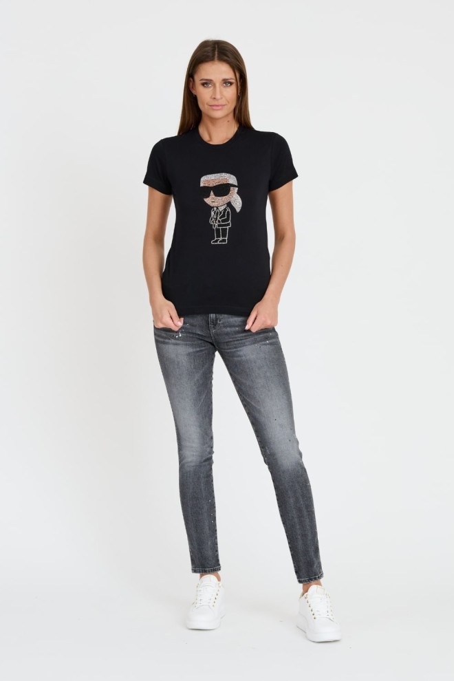 KARL LAGERFELD Black Iconic 2.0 t-shirt