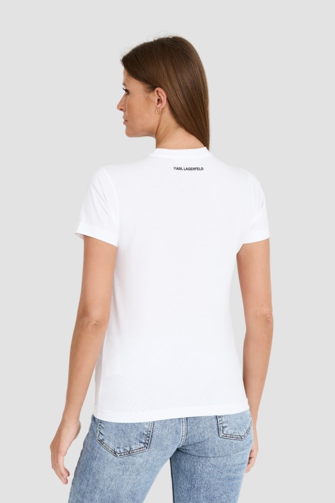 KARL LAGERFELD White Iconic 2.0 t-shirt