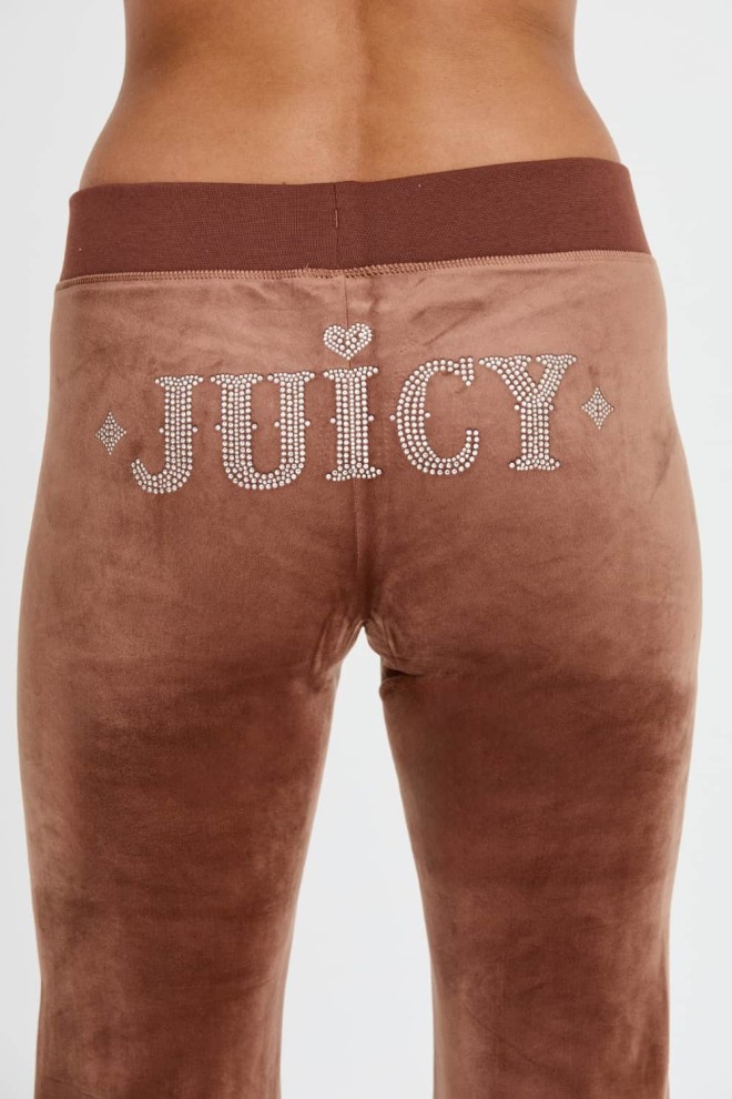 JUICY COUTURE Brązowe spodnie Rodeo Layla