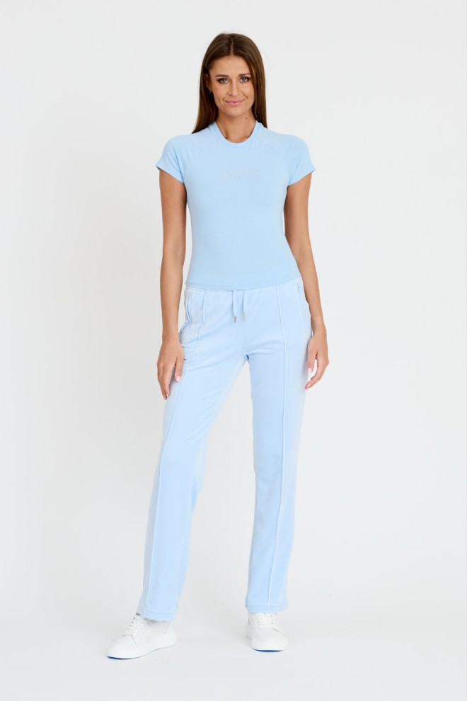 JUICY COUTURE Błękitne spodnie Tina Track Pants