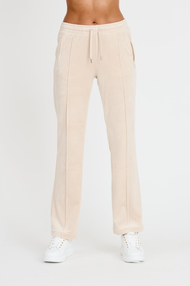 JUICY COUTURE Beżowe spodnie Tina Track Pants