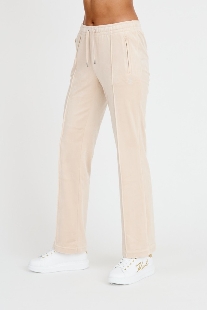 JUICY COUTURE Beżowe spodnie Tina Track Pants