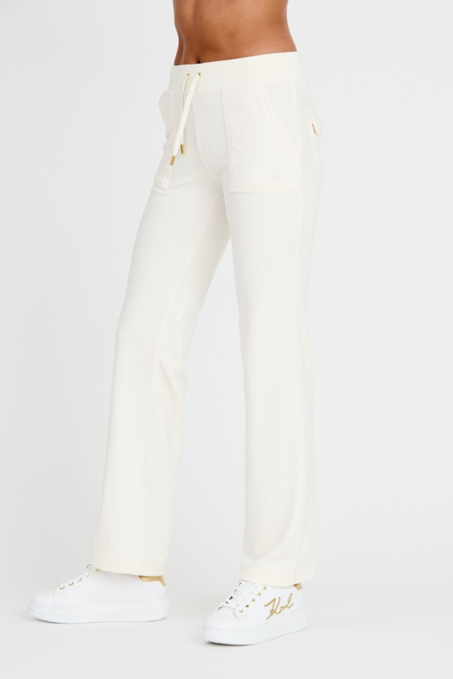 JUICY COUTURE Ecru Gold Del Ray Pocketed Pant