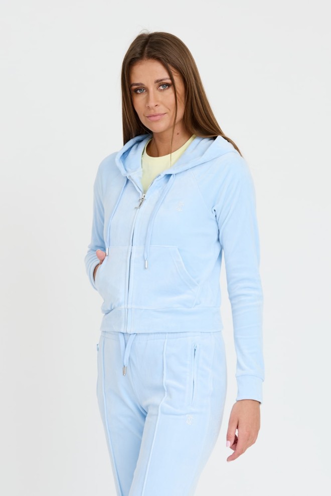 JUICY COUTURE Błękitna bluza Madison Hoodie