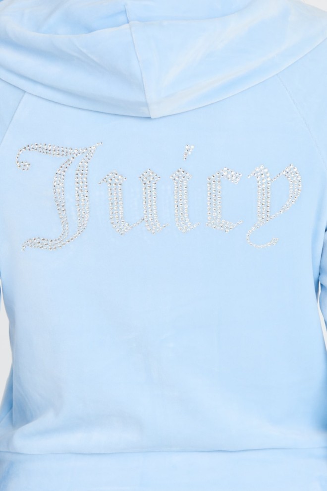 JUICY COUTURE Błękitna bluza Madison Hoodie