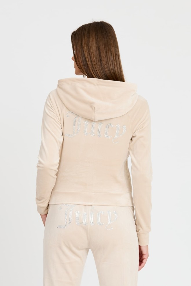 JUICY COUTURE Beige Madison Hoodie.