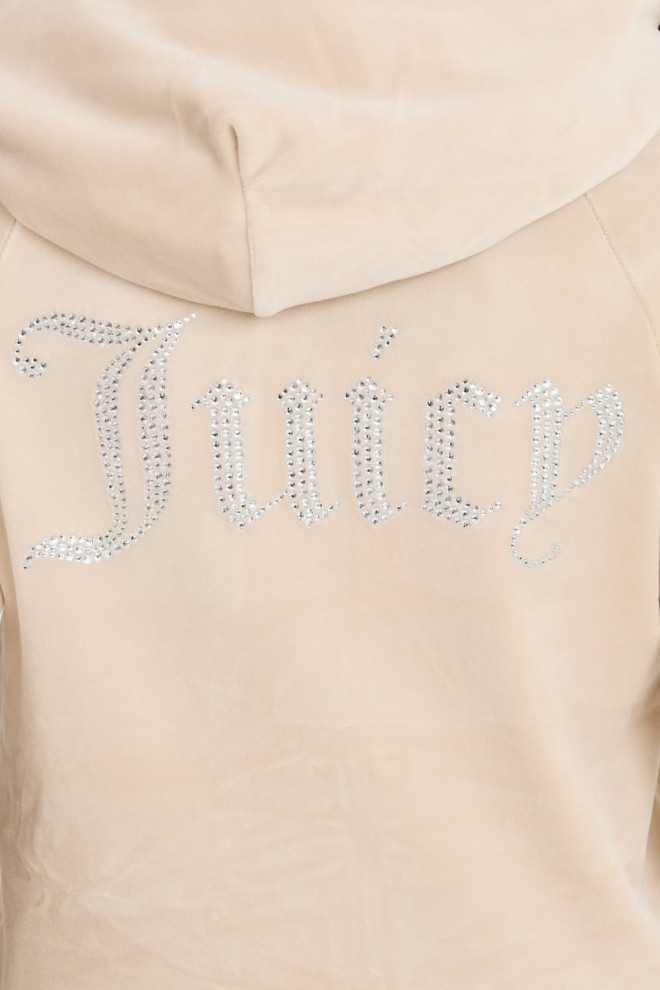 JUICY COUTURE Beige Madison Hoodie.