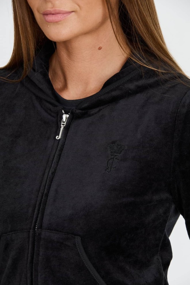 Hanorac negru Heritage Robyn pentru femei JUICY COUTURE 