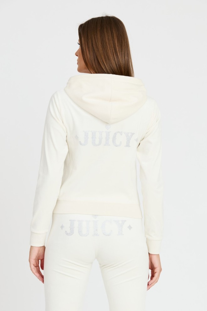 JUICY COUTURE Світшот екрю Rodeo Robertson