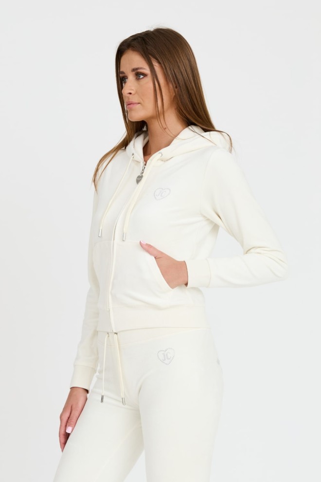 JUICY COUTURE Rodeo Robertson ecru sweatshirt