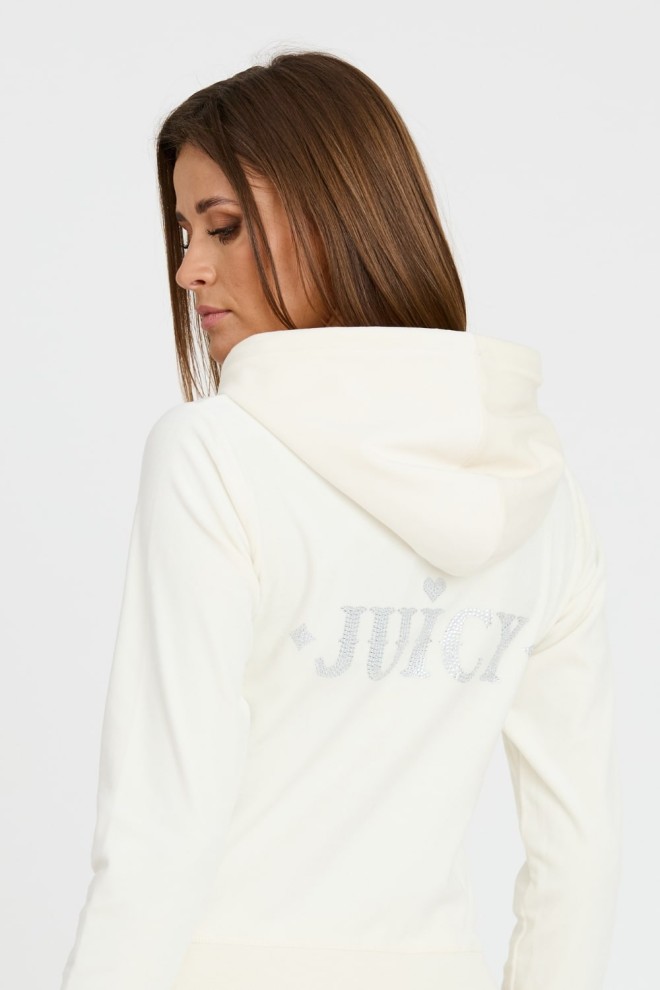 JUICY COUTURE Rodeo Robertson ecru sweatshirt