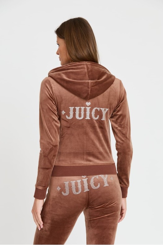 JUICY COUTURE Brązowa bluza...