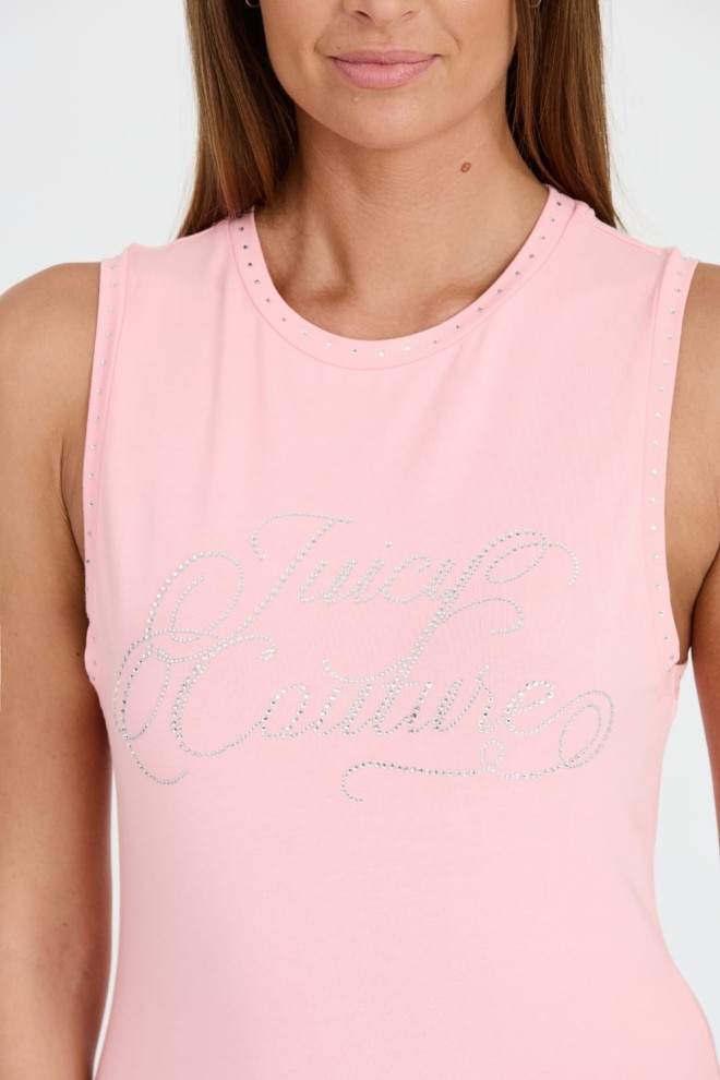 JUICY COUTURE Pink Blaine top Juicy Script