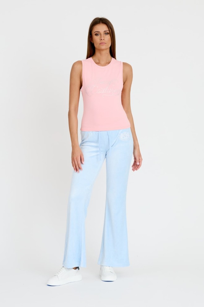 JUICY COUTURE Pink Blaine top Juicy Script