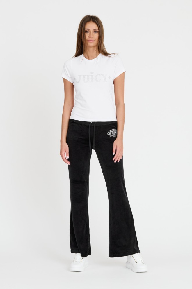 JUICY COUTURE Tricou ajustat Ryder Rodeo alb pentru femei