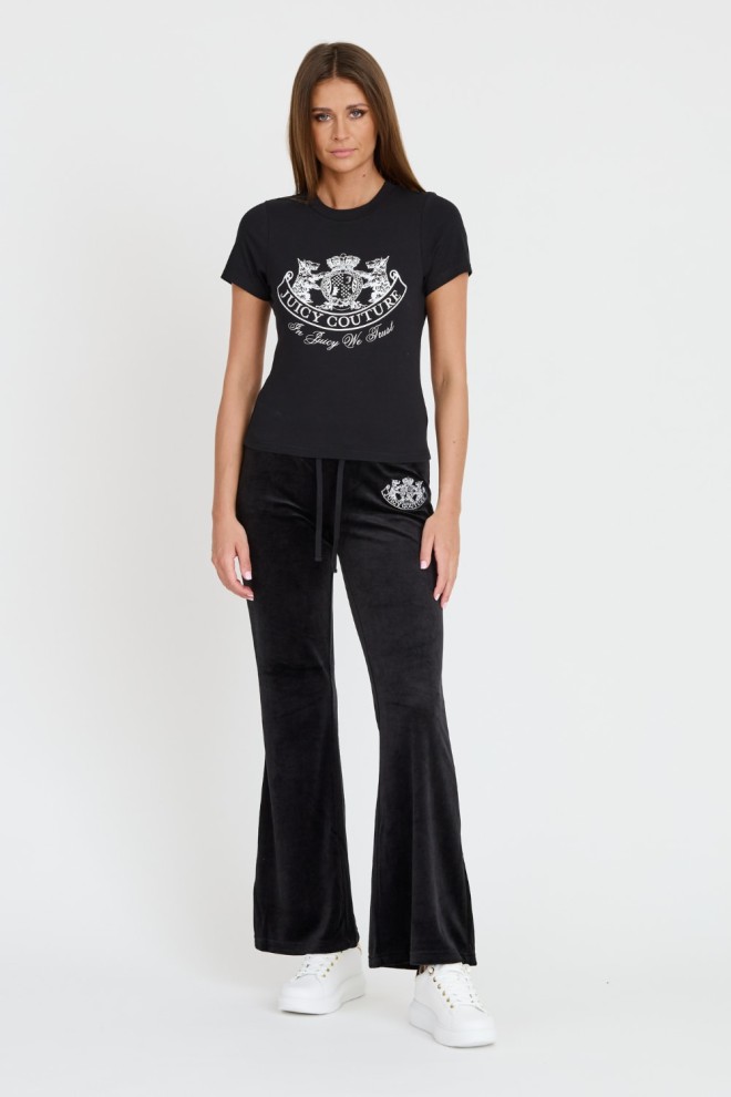 JUICY COUTURE Black Enzo Dog Crest t-shirt