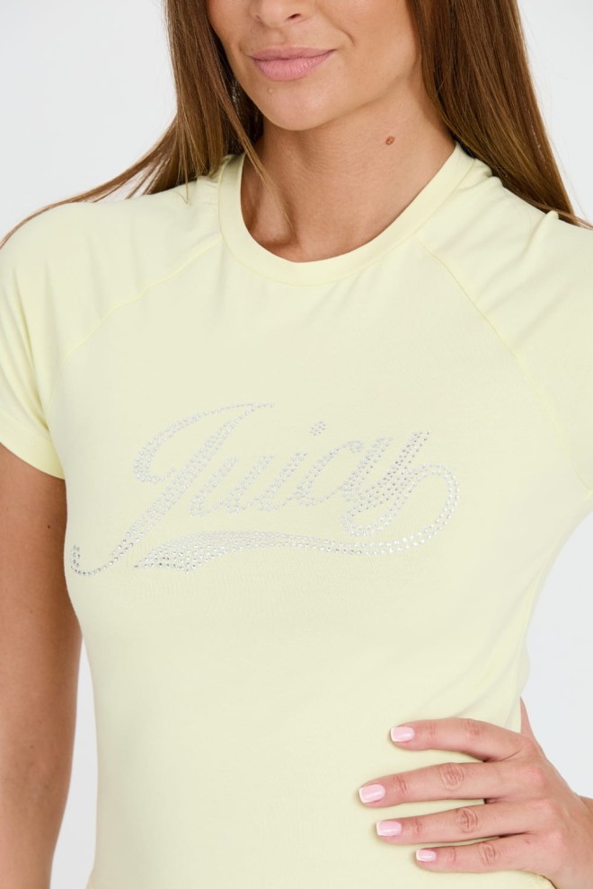 JUICY COUTURE Lemon Retroshrunken Tee pentru femei