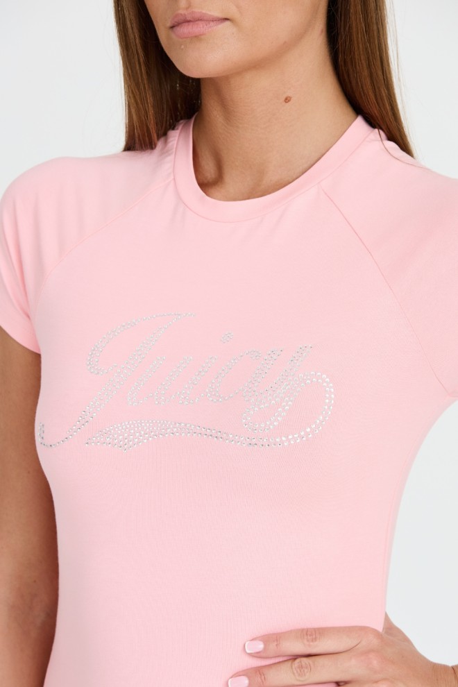 JUICY COUTURE Pink Retroshrunken Tee