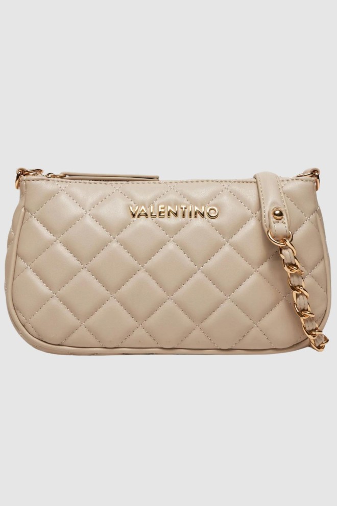 VALENTINO Double Beige Ocarina Crossbody Handbag