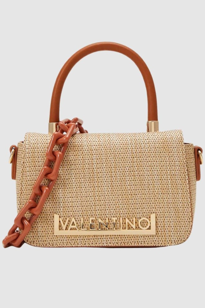 VALENTINO Brown Copacaban Satchel Handbag