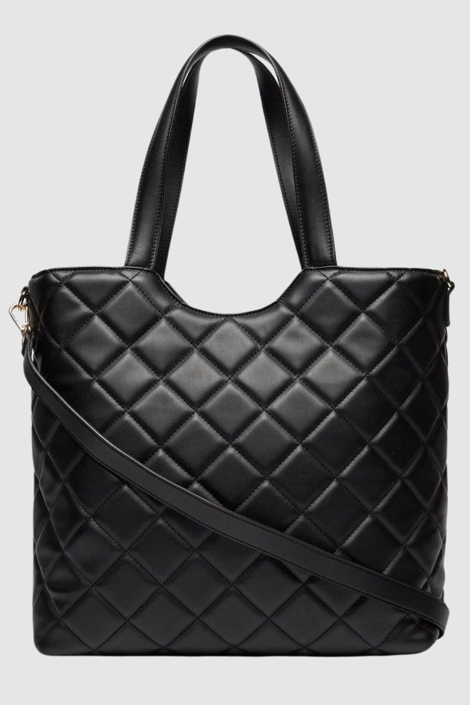 VALENTINO Black Ocarina Shopping Handbag