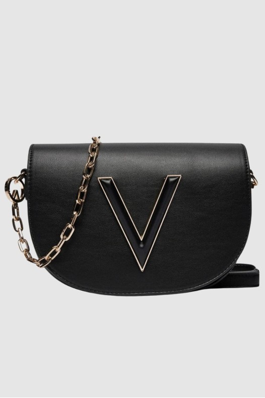 VALENTINO Black Coney Flap Bag