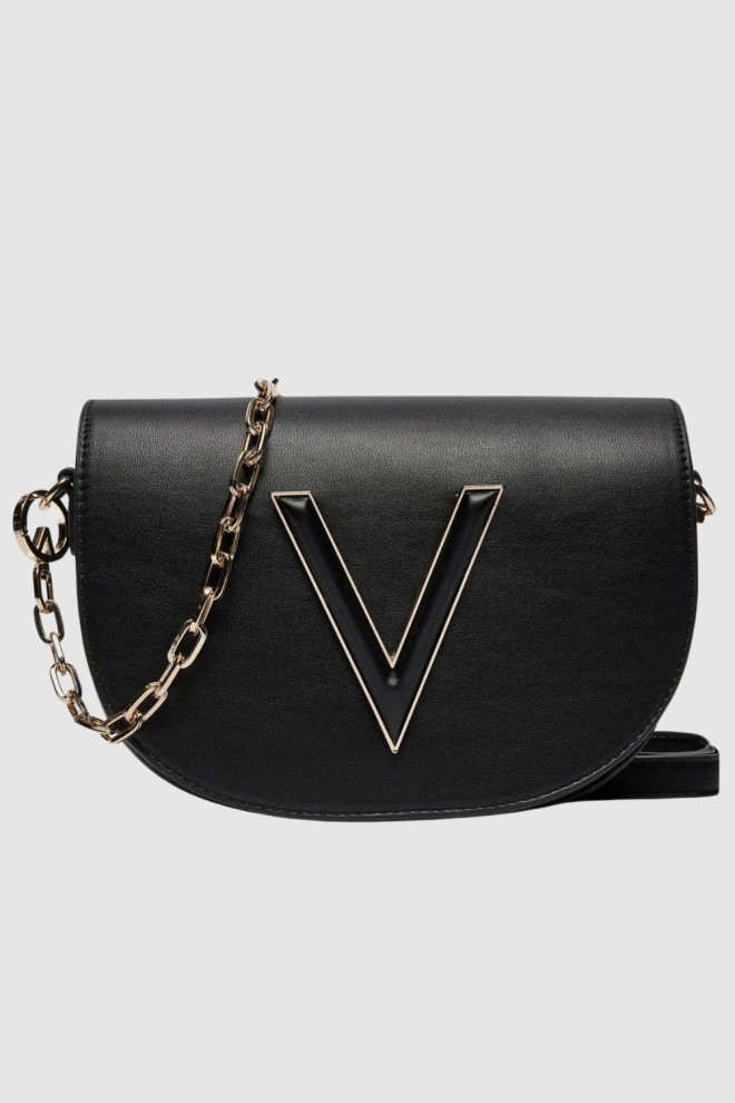 VALENTINO Black Coney Flap Bag