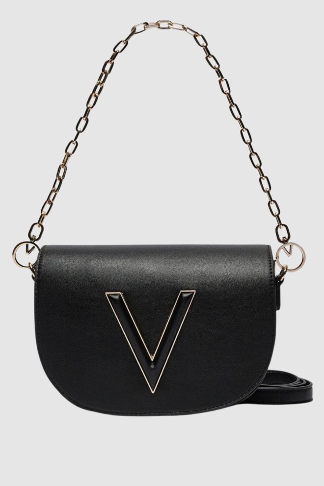 VALENTINO Black Coney Flap Bag