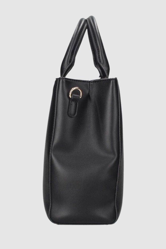 VALENTINO Black Coney Shopping Handbag