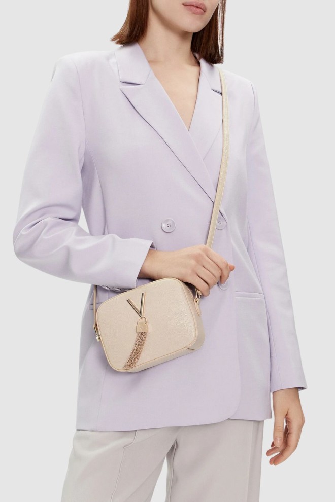 VALENTINO Beżowa torebka Divina Camera Bag