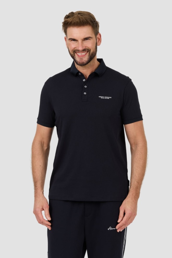 ARMANI EXCHANGE Granatowe polo