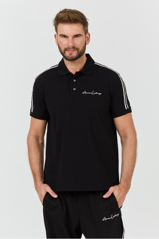 ARMANI EXCHANGE Czarne polo