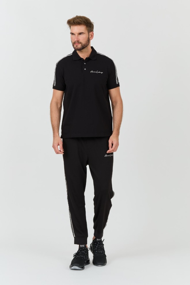 ARMANI EXCHANGE Czarne polo