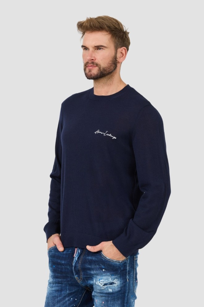 ARMANI EXCHANGE Navy blue sweater Jumpers