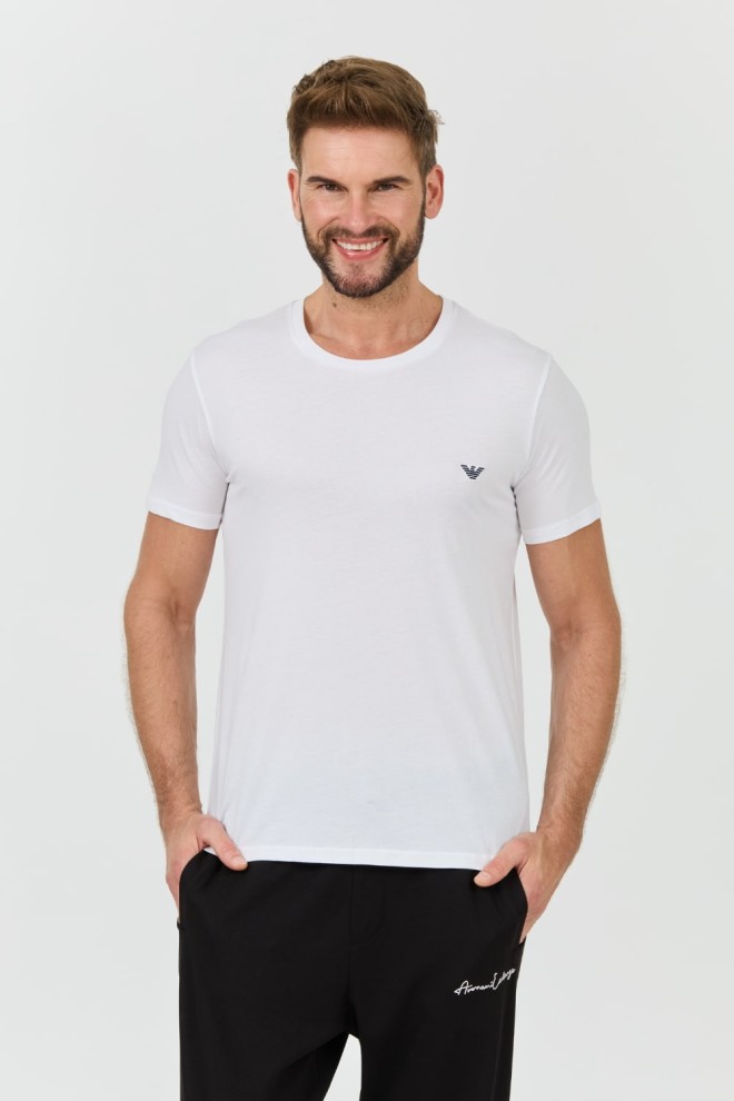 EMPORIO ARMANI Biały t-shirt basique