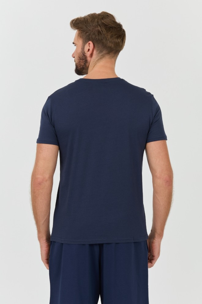 EMPORIO ARMANI navy blue basique t-shirt