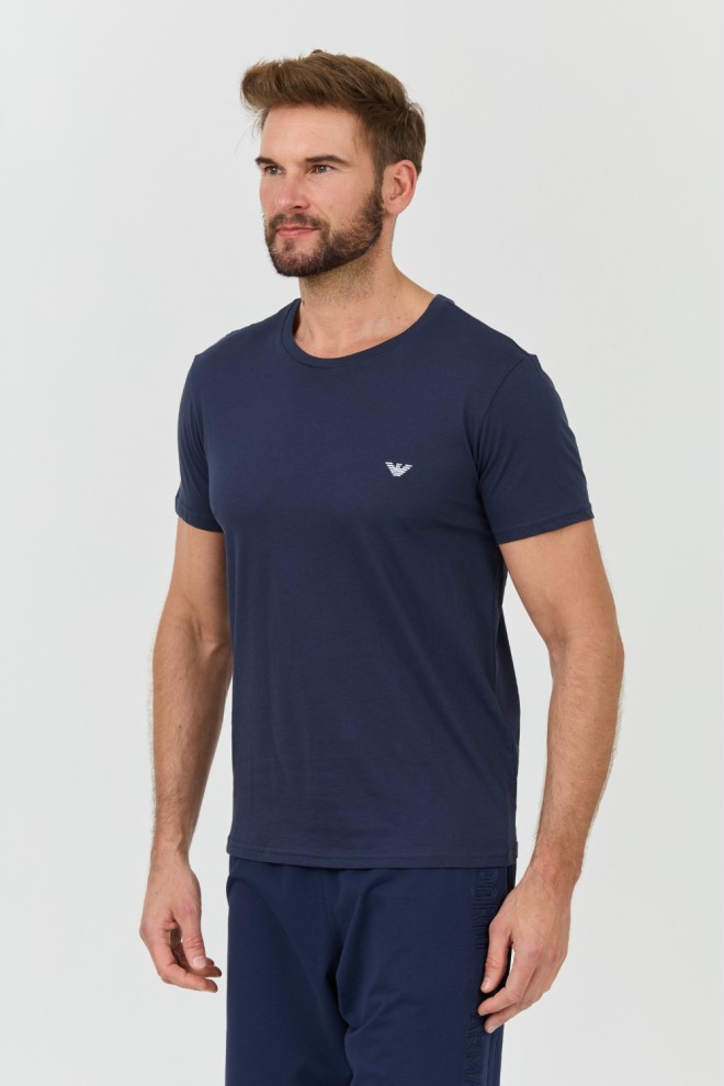 EMPORIO ARMANI navy blue basique t-shirt