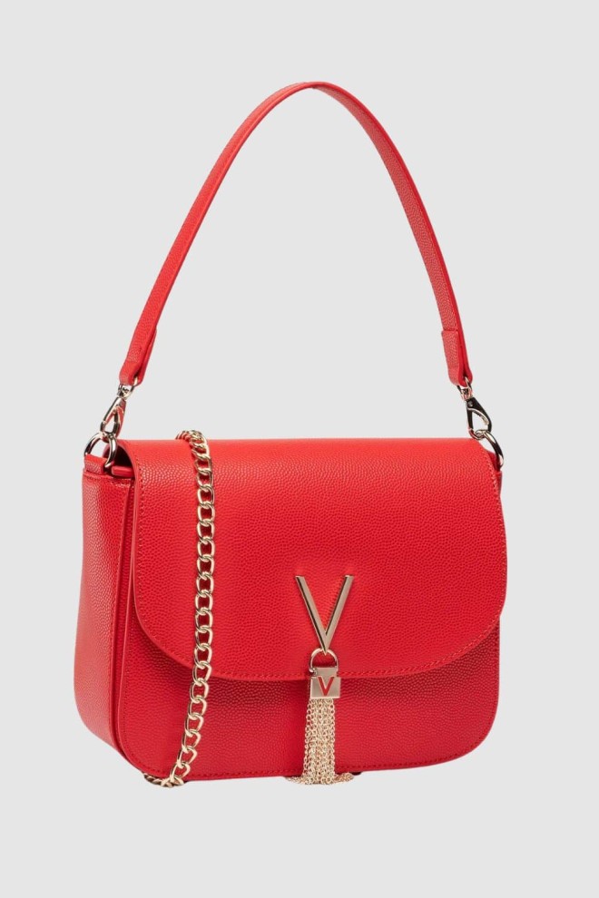 VALENTINO Red Divina Letter Bag