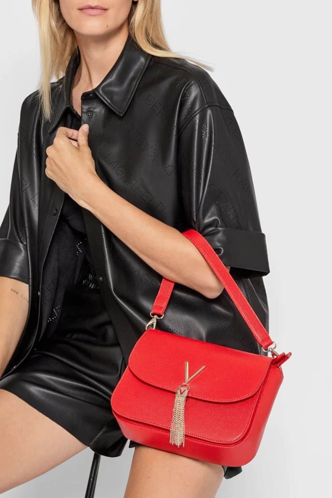 VALENTINO Red Divina Letter Bag