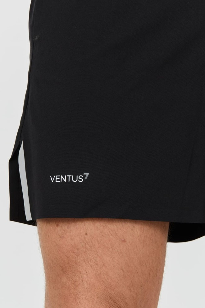 EA7 Tricou de baie negru pentru bărbați Bermude