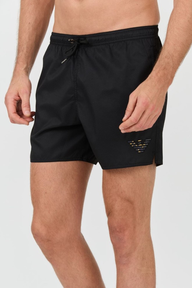 EMPORIO ARMANI Costum de baie negru pentru bărbați