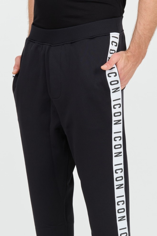 DSQUARED2 Pantaloni de trening negru Relax Dan Fit pentru bărbați