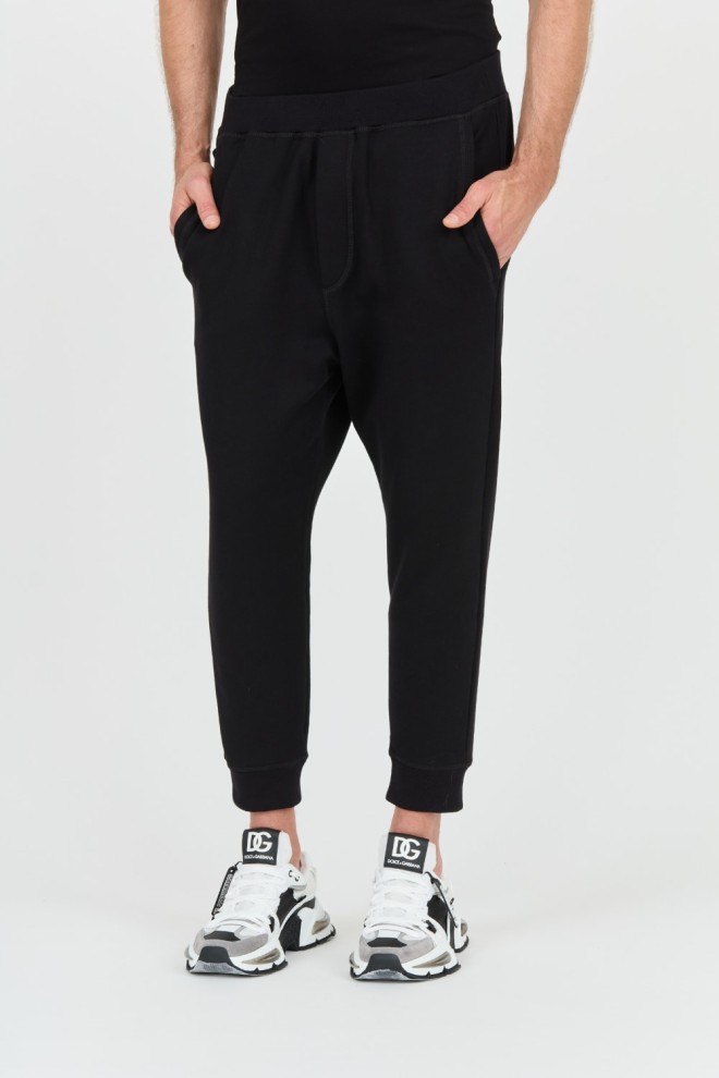 DSQUARED2 Czarne spodnie Ceresio 9 Relax Dan Pant