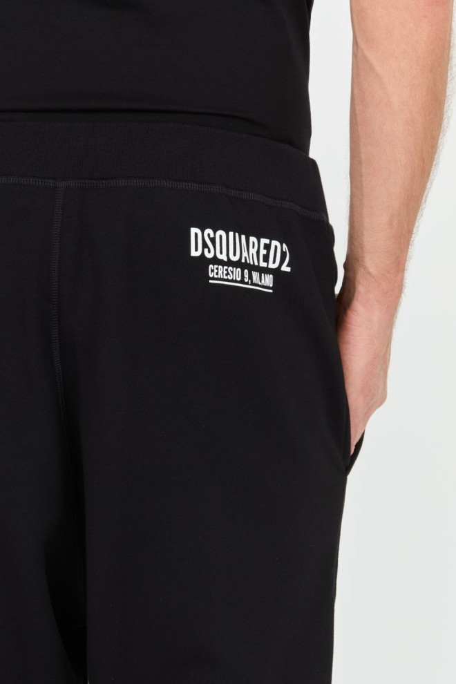 DSQUARED2 negru Ceresio 9 Relax Dan Pant pentru bărbați